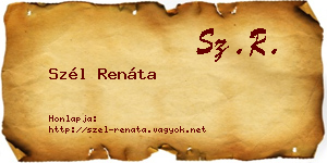 Szél Renáta névjegykártya
