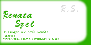renata szel business card